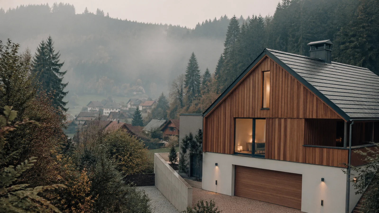 Schwarzwald-Region mit Wohnhaus - Bauförderung Baden-Württemberg