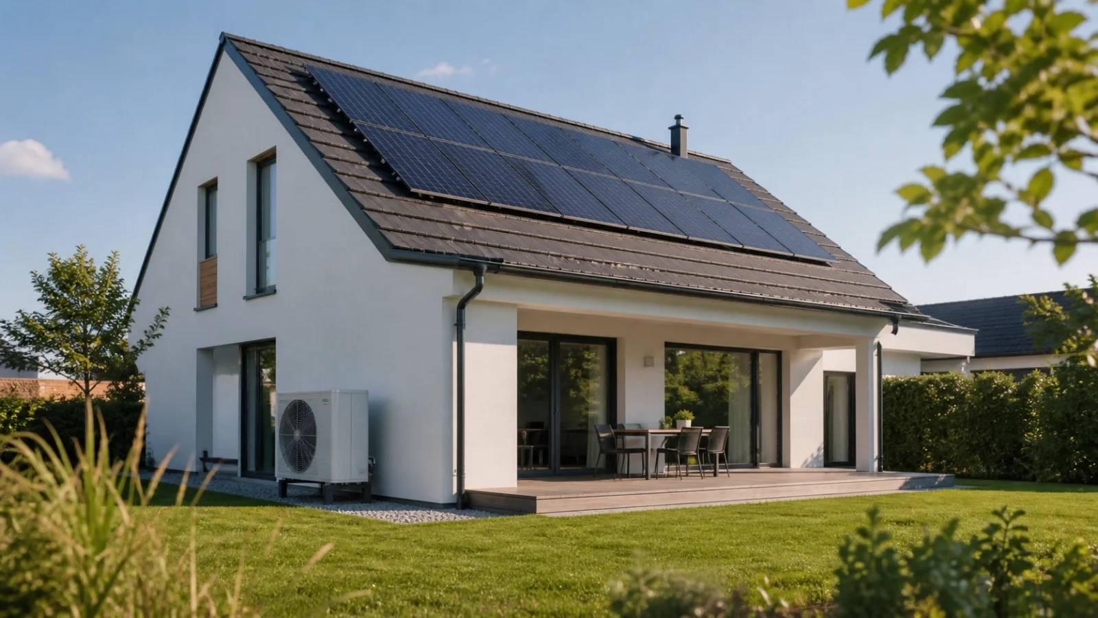 Bauplan mit Energieberechnung und Taschenrechner - GEG Gebäudeenergiegesetz