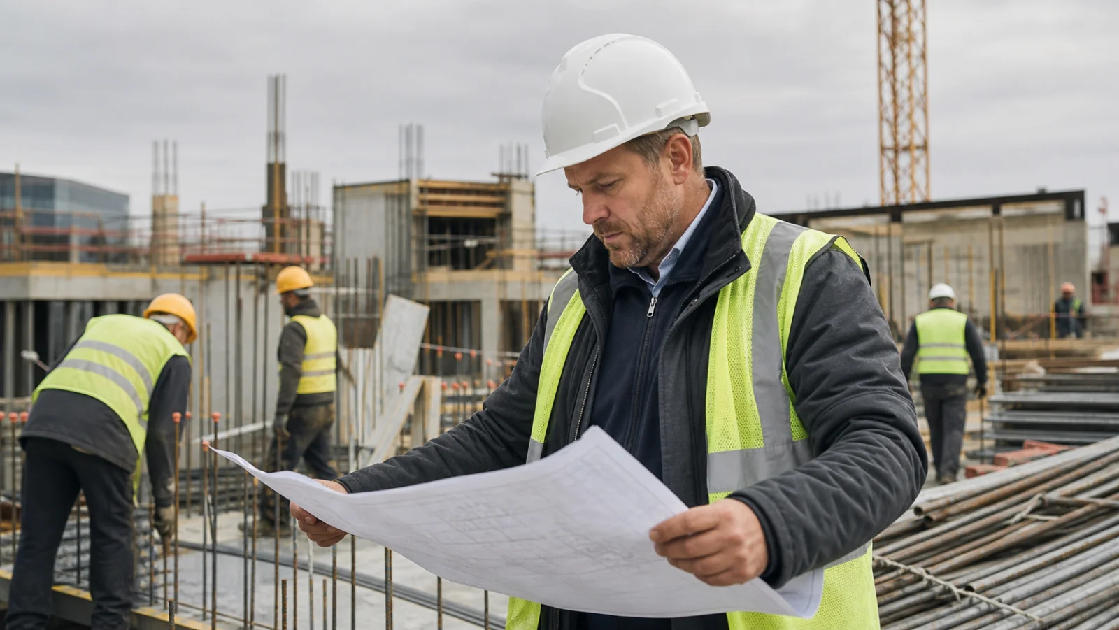 Bauplan und Hausmodell - Generalübernehmer mit Planungsverantwortung