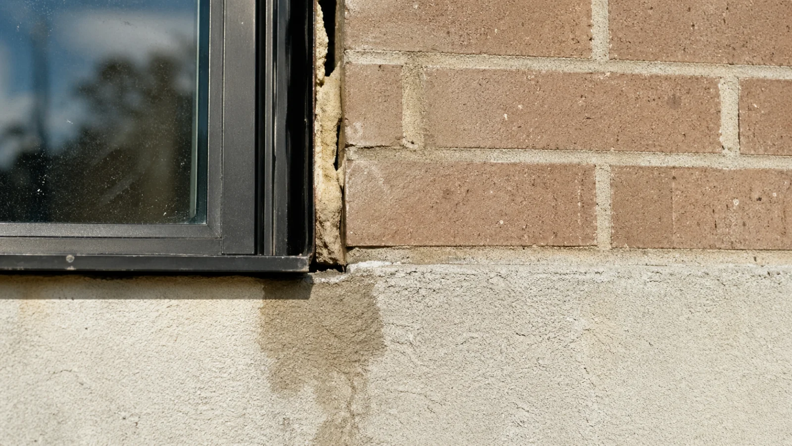 Baustelle mit Mängelhinweisen - Fehler beim Hausbau