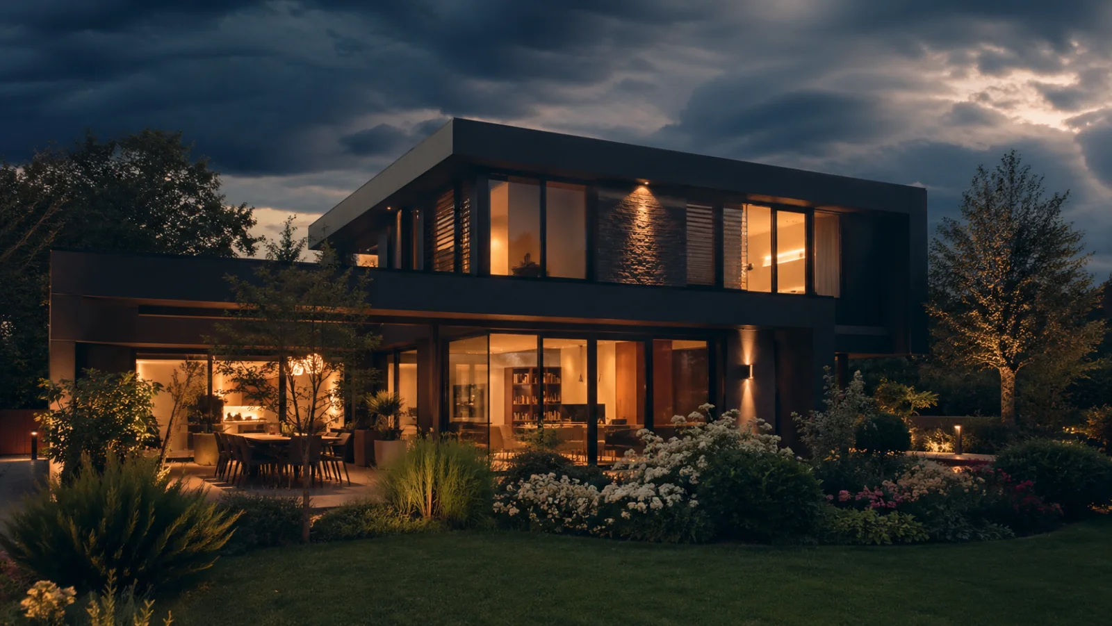 Modernes Einfamilienhaus mit klaren Linien