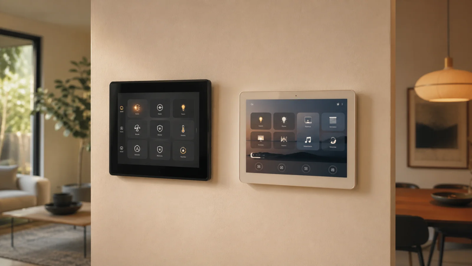 Smart-Home-Steuerung mit Tablet und Sensorik